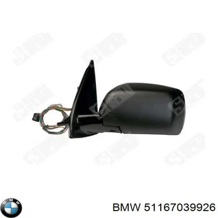 Lusterko wsteczne prawe BMW 51167039926 cena, od 450,33 USD