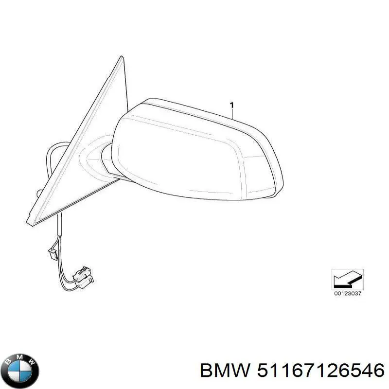 Lusterko wsteczne prawe BMW 51167126546 cena, od 47,06 USD