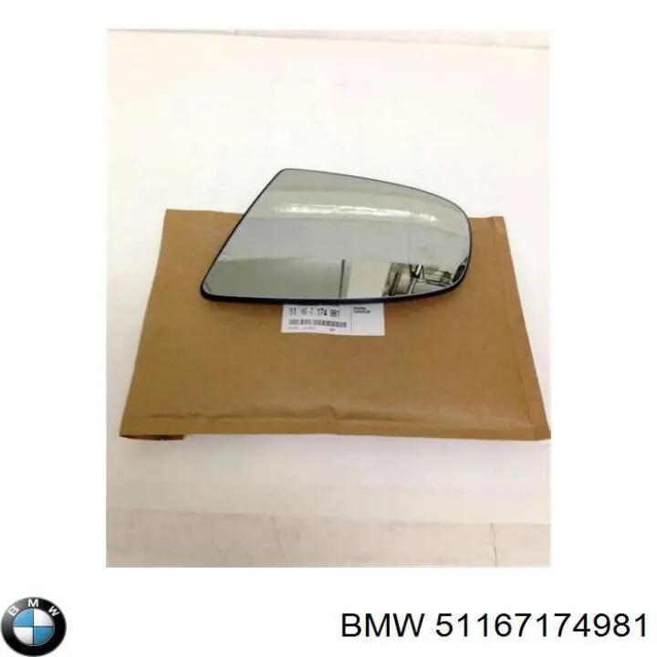 Wkład lusterka wstecznego lewego BMW 51167174981 cena, od 35,36 USD