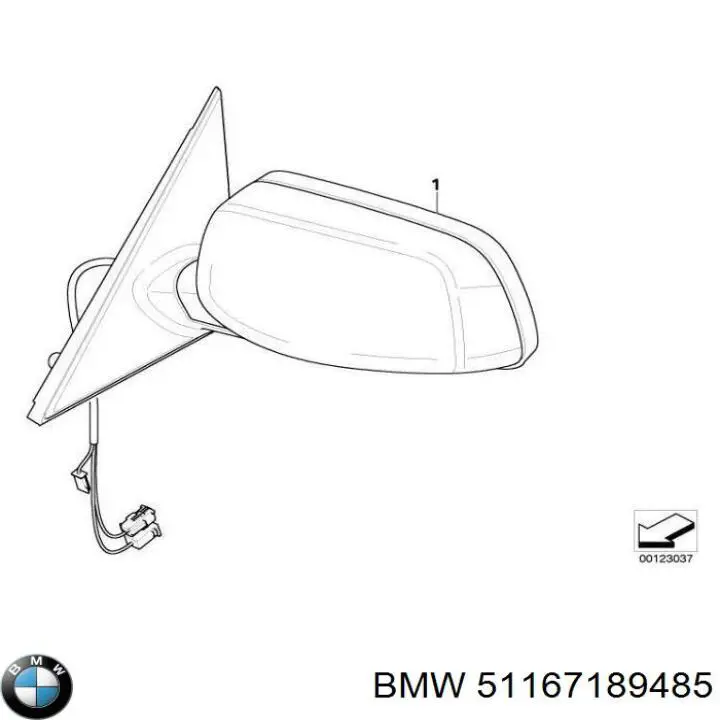 Do koszyka 51167189485 BMW Lusterko wsteczne lewe