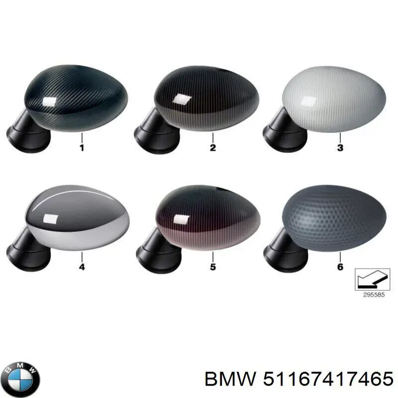 51167417465 BMW Lusterko wsteczne lewe