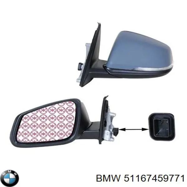 Do koszyka Lusterko wsteczne lewe BMW X1  F48