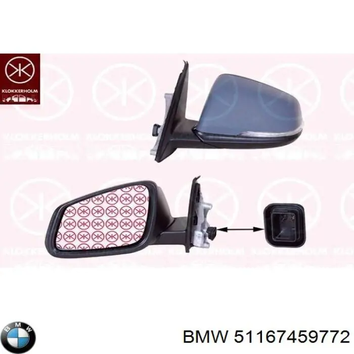 51167459772 BMW Lusterko wsteczne prawe