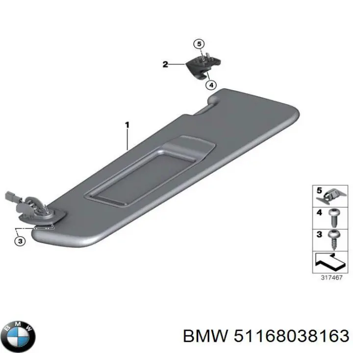 Osłona przeciwsłoneczna do BMW 5  F10