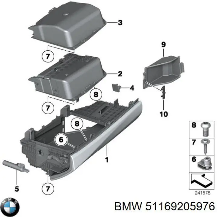 Schowek do BMW 5 (F10)