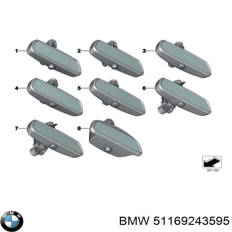 Lusterko wewnętrzne do BMW 5 (F10)