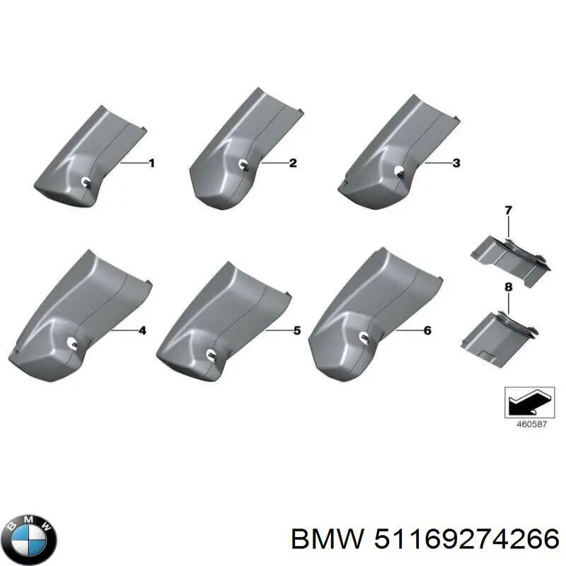 Lusterko wewnętrzne BMW X5 SUV (F15, F85) (2013 - 2026) cena, od 99,94 USD
