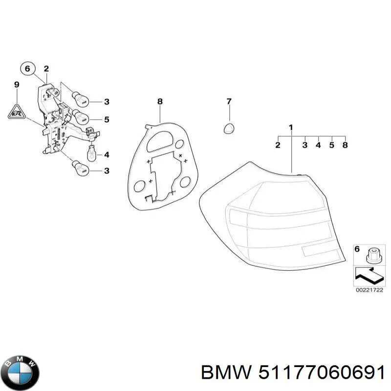 Klapka wlewu paliwa do BMW 1  E81