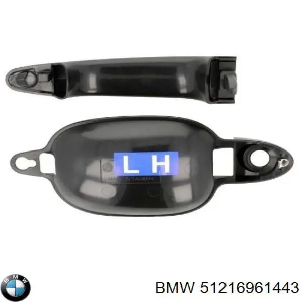 51216961443 BMW klamka drzwi lewych zewnętrzna przednia/tylna