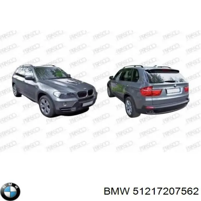 Do koszyka 51217207562 BMW Klamka drzwi prawych przednia/tylna zewnętrzna
