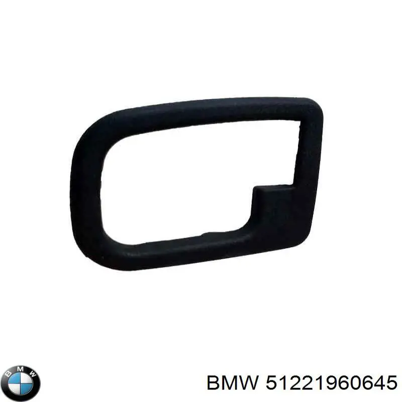 Obicie klamki wewnętrznej drzwi przednich lewych BMW 51221960645 cena, od 4,91 USD