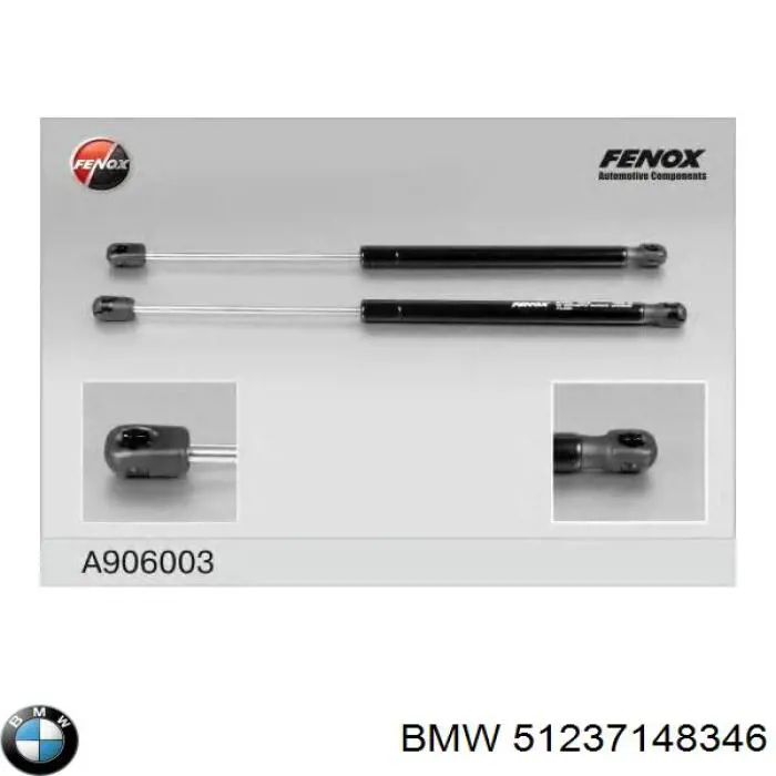 Do koszyka 51237148346 BMW Amortyzator maski