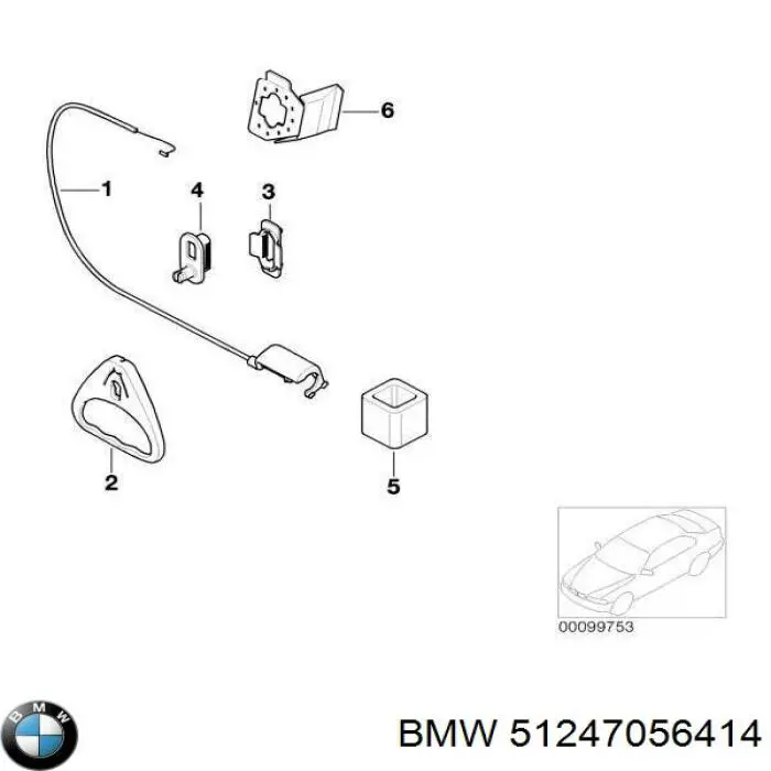 Do koszyka 51247056414 BMW Czujnik AIRBAG przedni