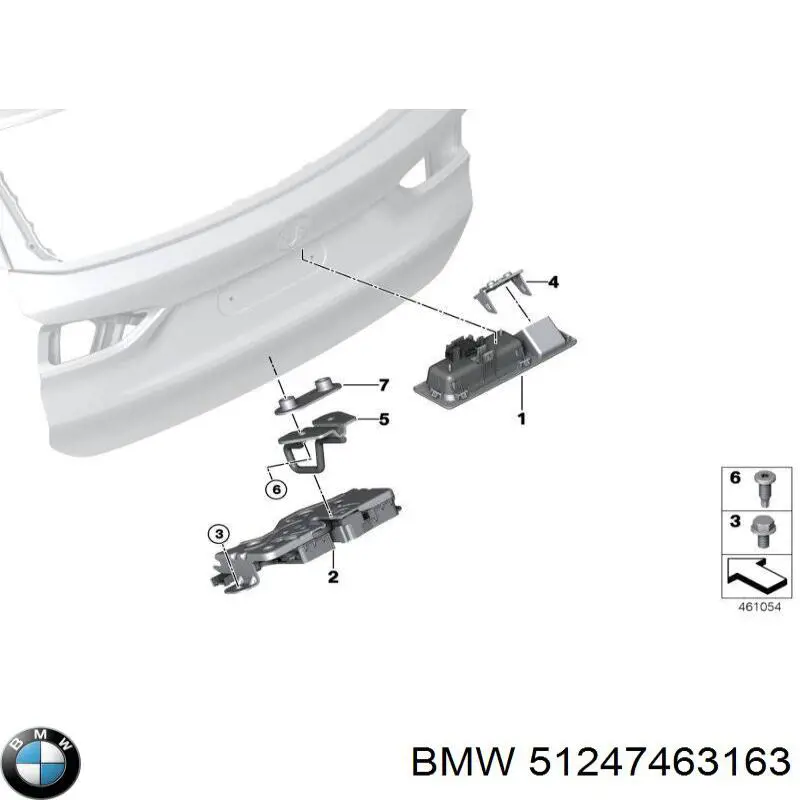 Klamka bagażnika (drzwi 3/5 tylnych) zewnętrzna BMW 51247463163 cena, od 57,20 USD