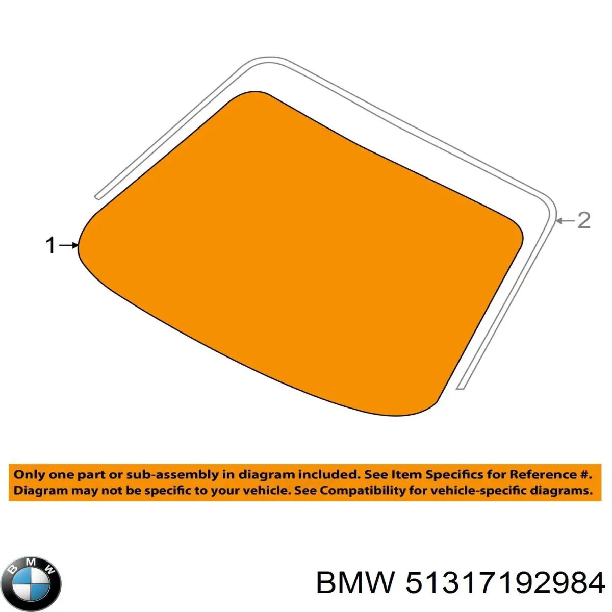 Szyba przednia BMW 51317192984 cena, od 134,28 USD