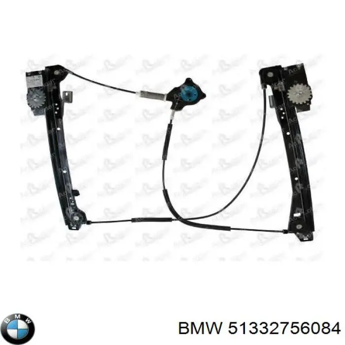 51332756084 BMW mechanizm podnoszenia szyby drzwi przednich prawych