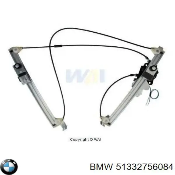 Mechanizm podnoszenia szyby drzwi przednich prawych BMW 51332756084 cena, od 93,64 USD