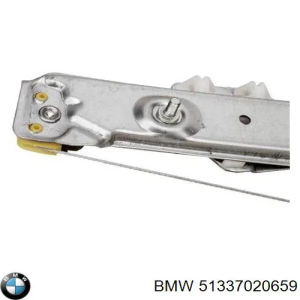 Do koszyka 51337020659 BMW Mechanizm podnoszenia szyby drzwi przednich lewych
