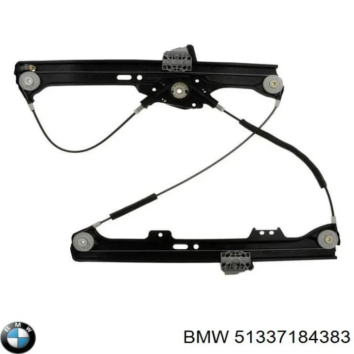 51337184383 BMW mechanizm podnoszenia szyby drzwi przednich lewych