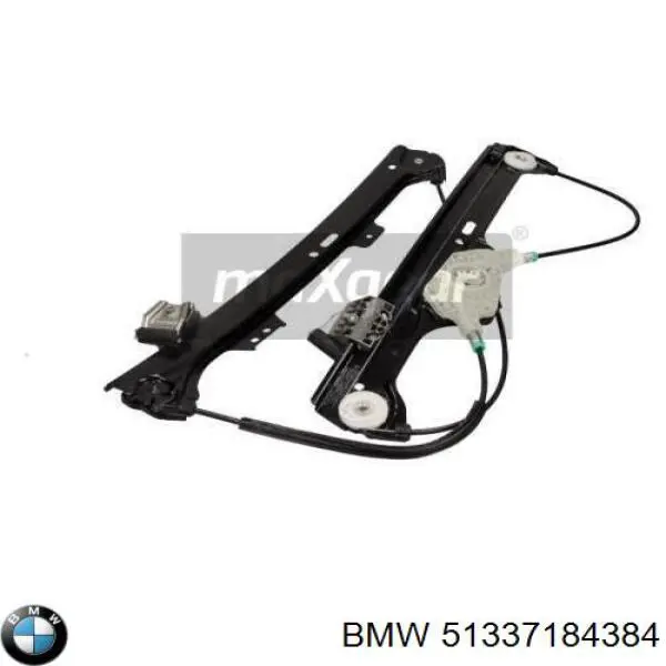 51337184384 BMW mechanizm podnoszenia szyby drzwi przednich prawych