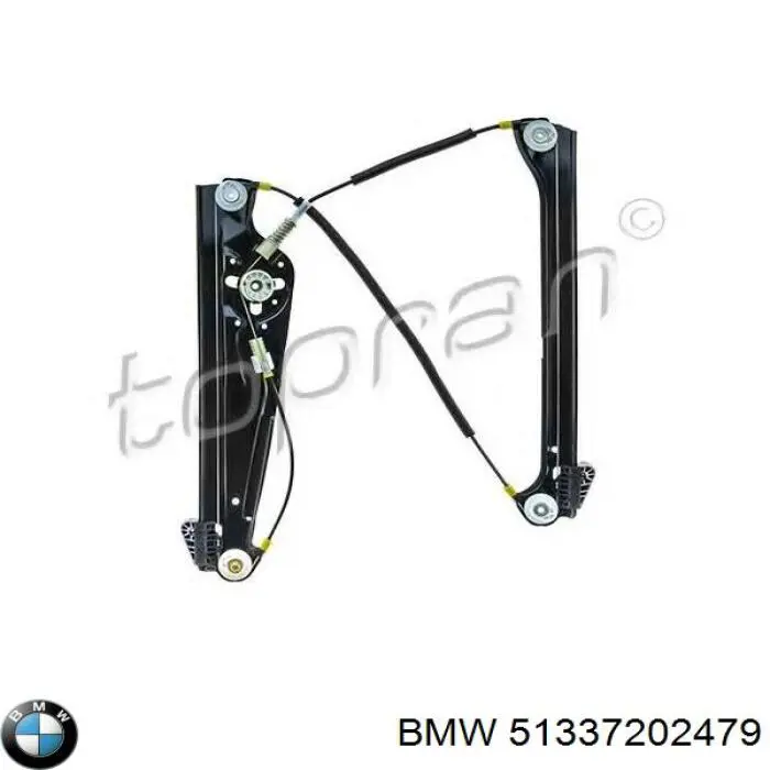 51337202479 BMW mechanizm podnoszenia szyby drzwi przednich lewych