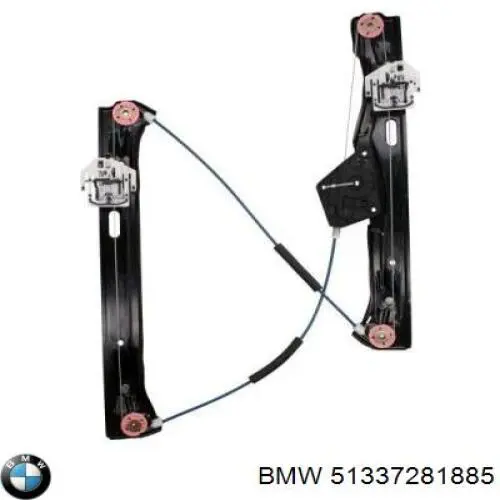 Mechanizm podnoszenia szyby drzwi przednich lewych BMW 51337281885 cena, od 77,25 USD