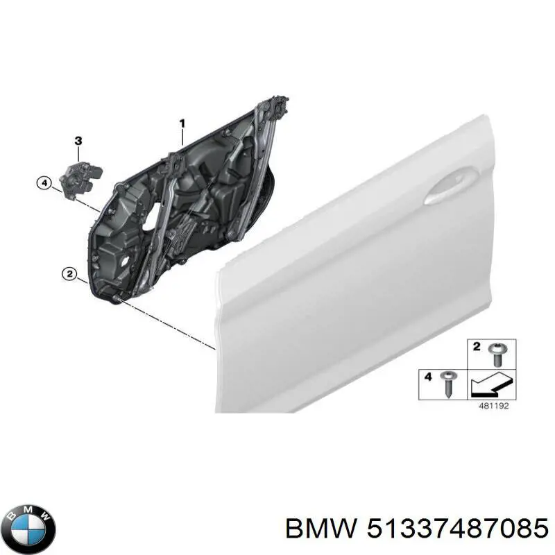Mechanizm podnoszenia szyby drzwi przednich lewych BMW 51337487085 cena, od 119,88 USD