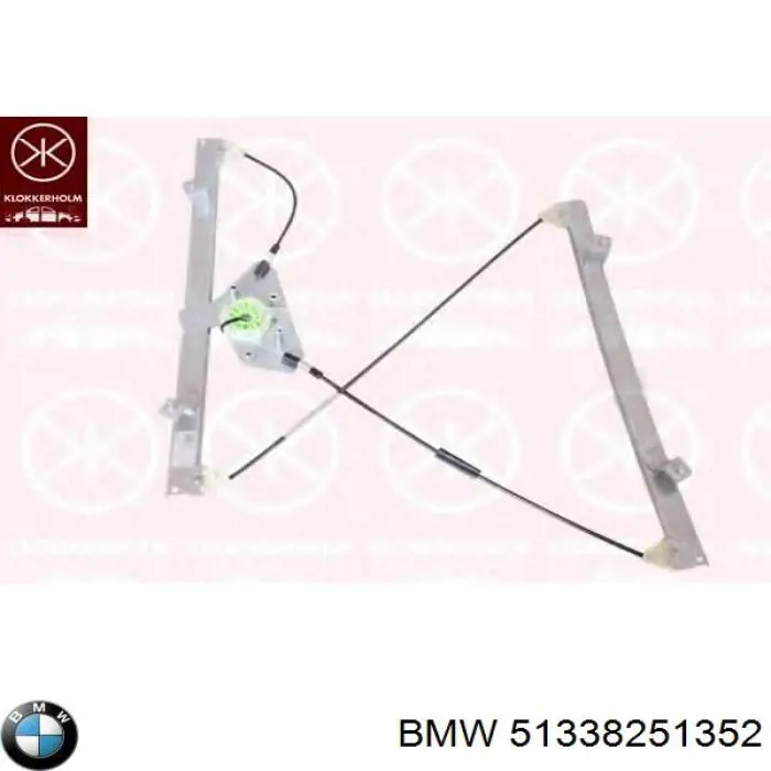 Mechanizm podnoszenia szyby drzwi przednich prawych BMW 51338251352 cena, od 89,59 USD