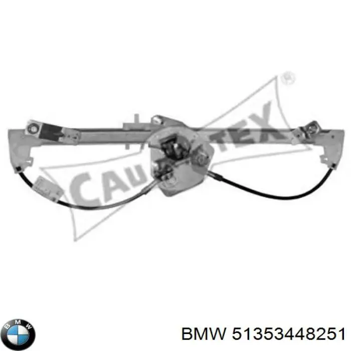 Mechanizm podnoszenia szyby drzwi tylnych lewych BMW 51353448251 cena, od 53,05 USD