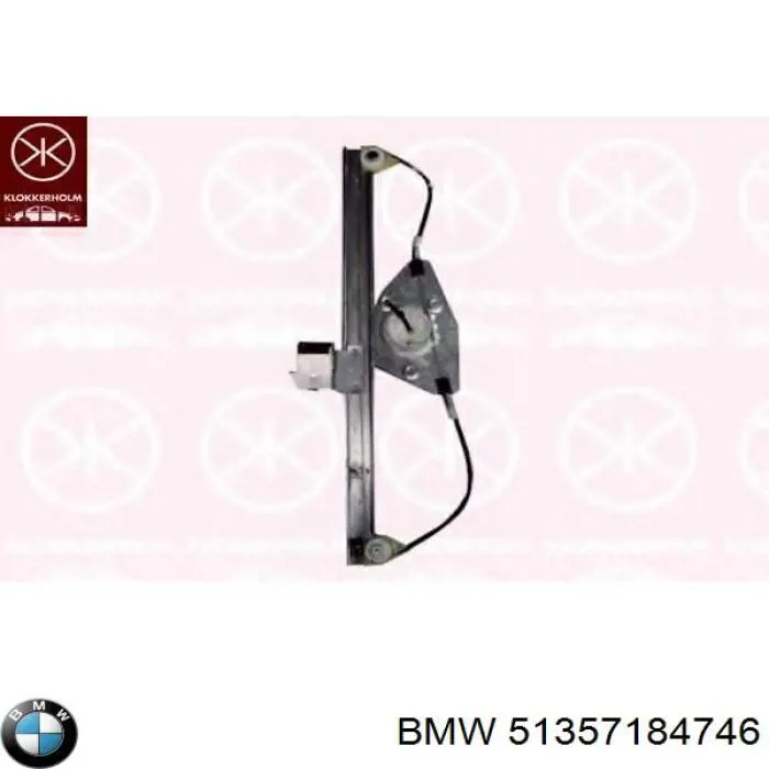 Mechanizm podnoszenia szyby drzwi tylnych prawych BMW 51357184746 cena, od 50,55 USD