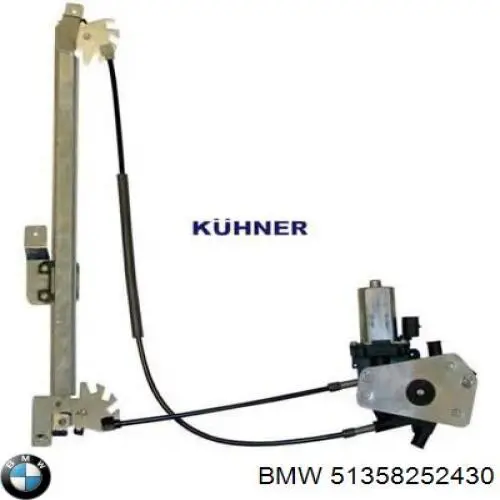 Do koszyka 51358252430 BMW Mechanizm podnoszenia szyby drzwi tylnych prawych