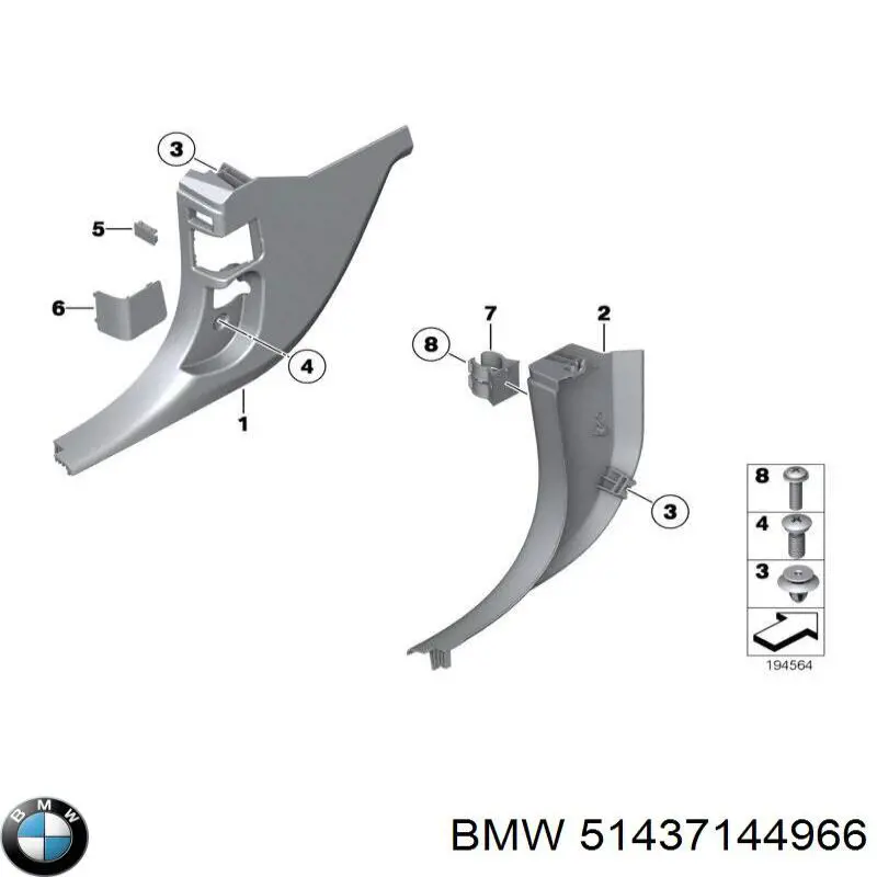  BMW 51437144966 cena, od 16,10 USD