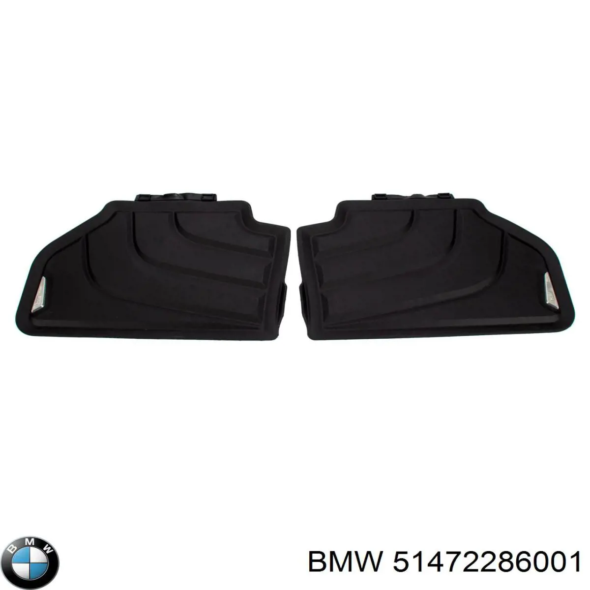 Do koszyka 51472286001 BMW Dywanik przedni, zestaw 2 szt.
