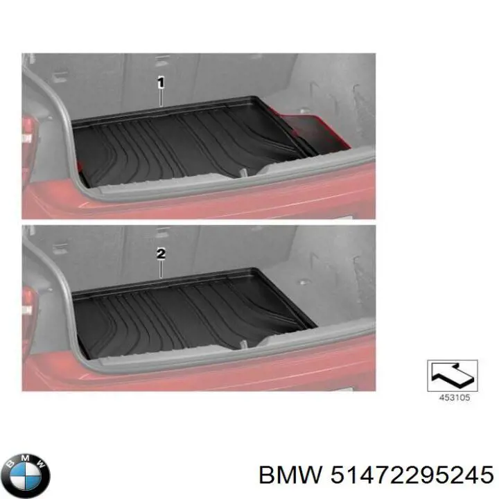 51472295245 BMW Dywanik bagażnika