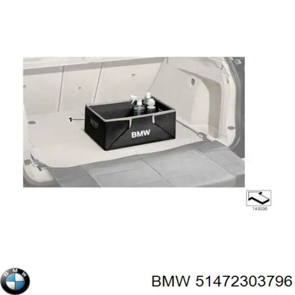 Organizer bagażnika (mocowanie bagażu) BMW 51472303796 cena, od 88,34 USD