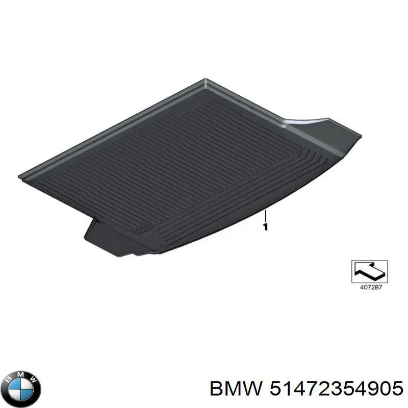 51472354905 BMW Dywanik bagażnika