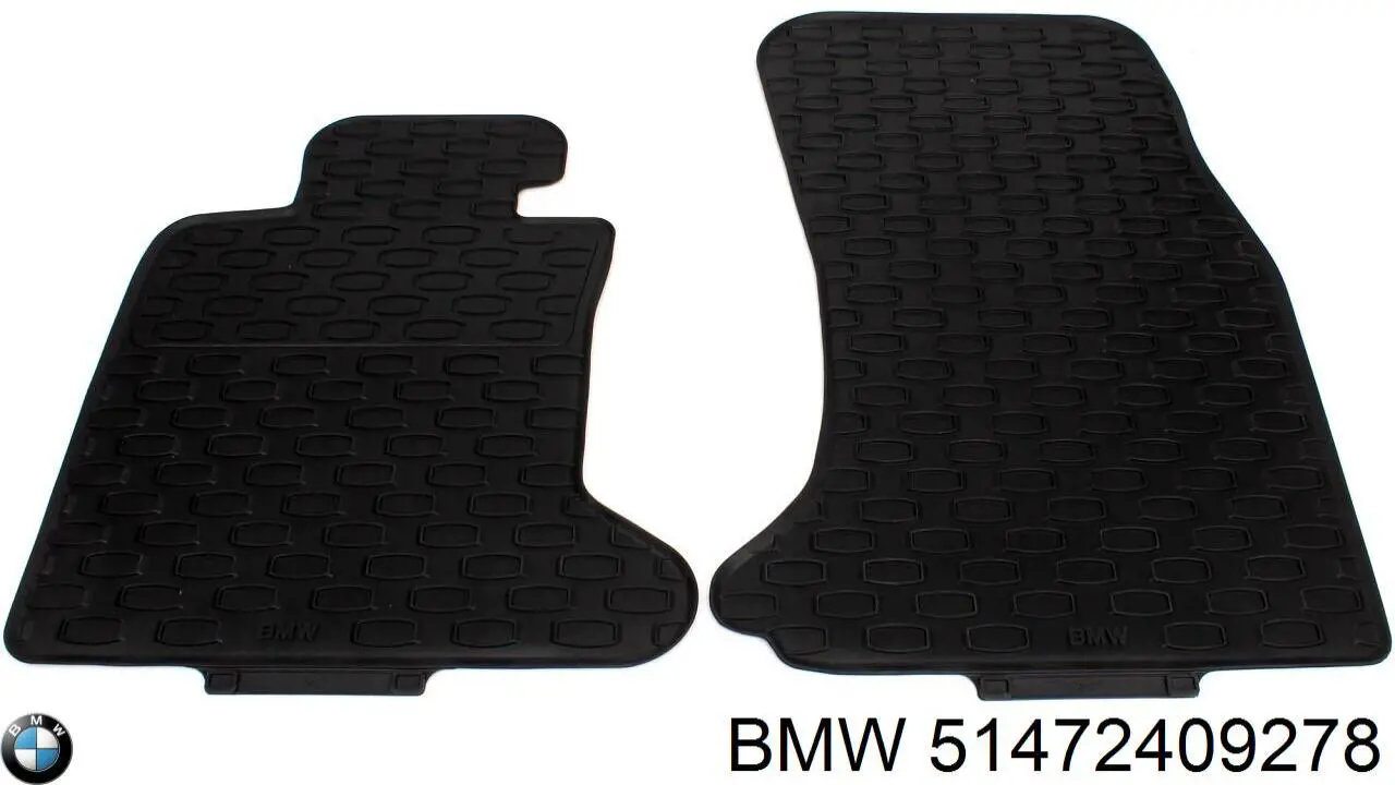 51472409278 BMW Dywanik przedni, zestaw 2 szt.