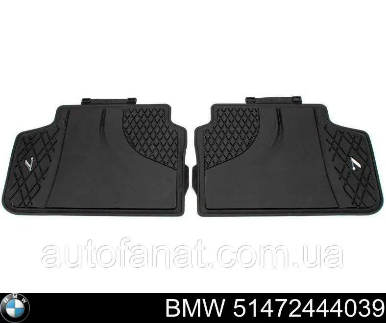 Do koszyka 51472444039 BMW Dywanik tylny, zestaw 2 szt.