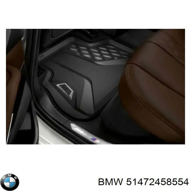 51472458554 BMW Dywanik tylny, zestaw 2 szt.