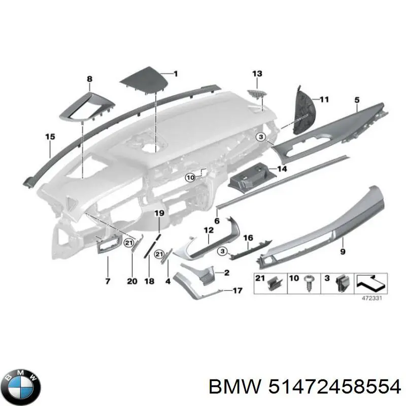 Dywanik tylny, zestaw 2 szt. BMW 51472458554 cena, od 111,73 USD