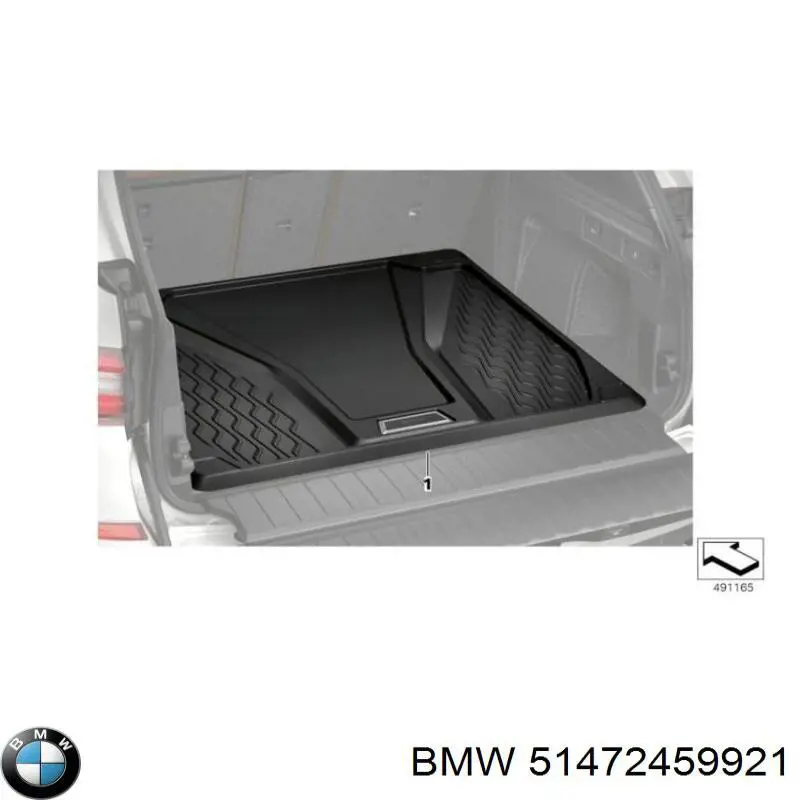 Dywanik bagażnika BMW 51472459921 cena, od 227,16 USD