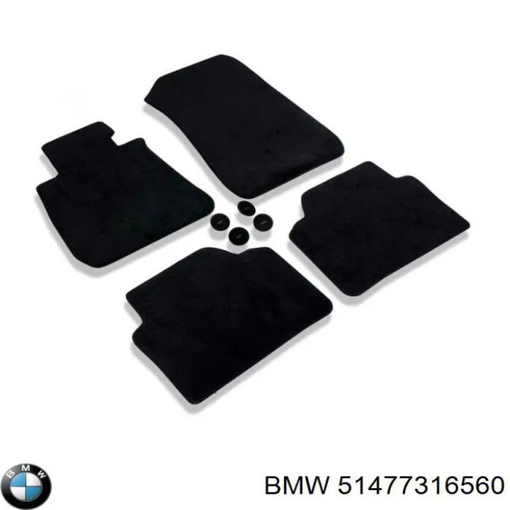Dywaniki przód+tył, komplet BMW 3 coupe (E92) (2005 - 2013) cena, od 252,24 USD