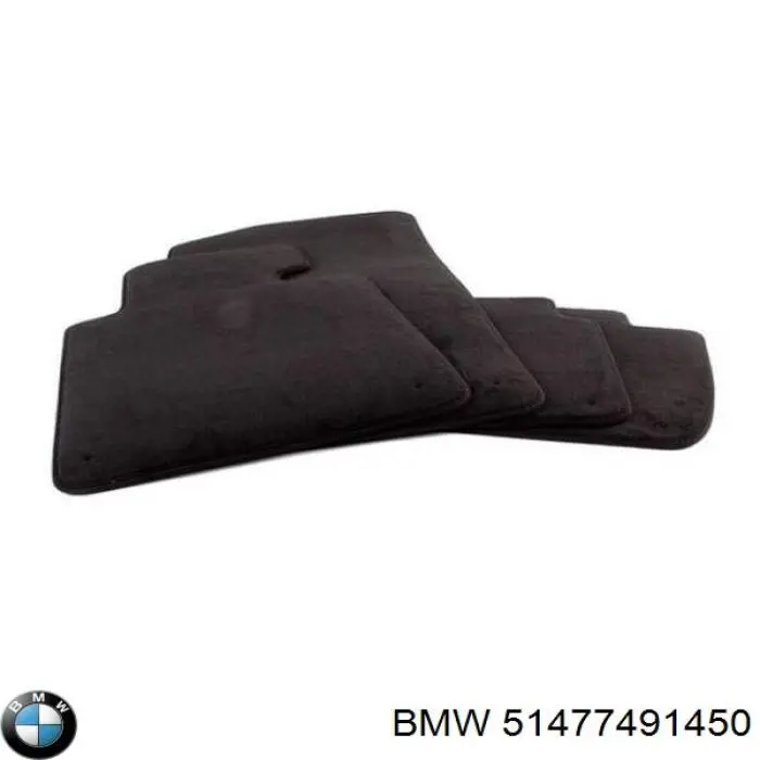 51477491450 BMW Dywaniki przód+tył, komplet