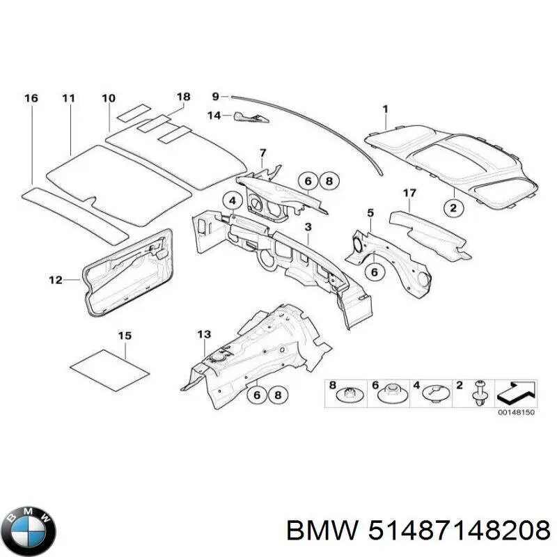 7075118 Autotechteile Wygluszenie maski