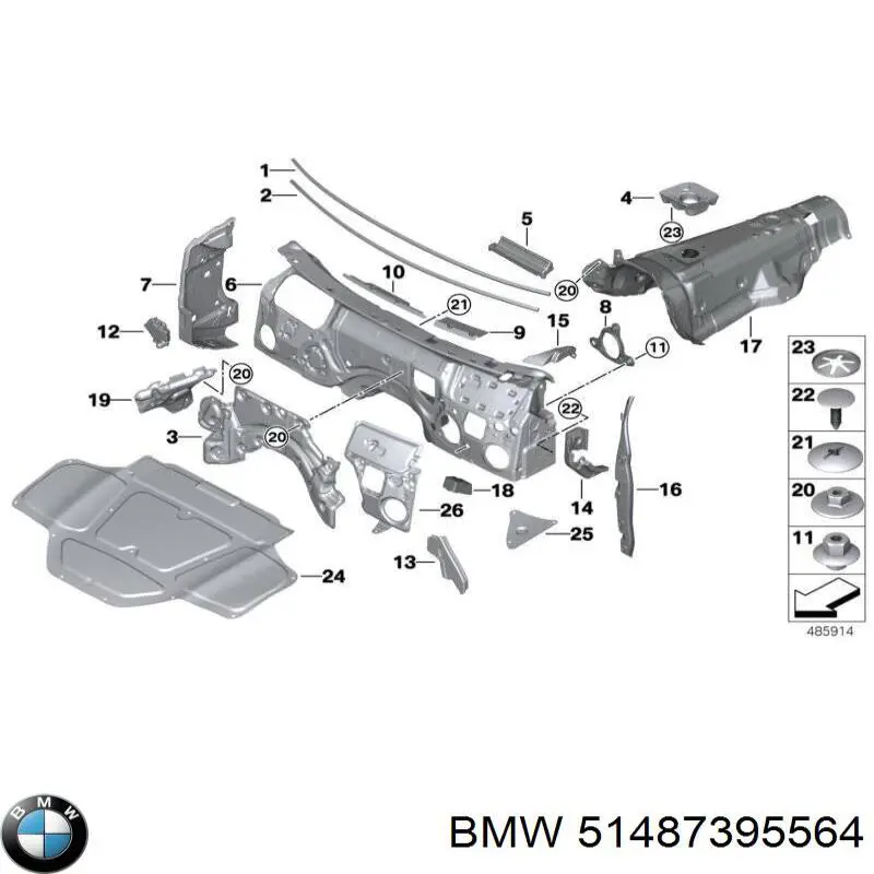 Wygluszenie maski BMW X3 SUV (G01, F97, G08) (2017 - 2024) cena, od 70,68 USD