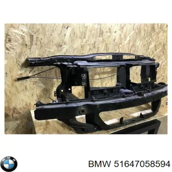 Do koszyka 51647058594 BMW Osłona chłodnicy kompletna (panel mocowania reflektorów)