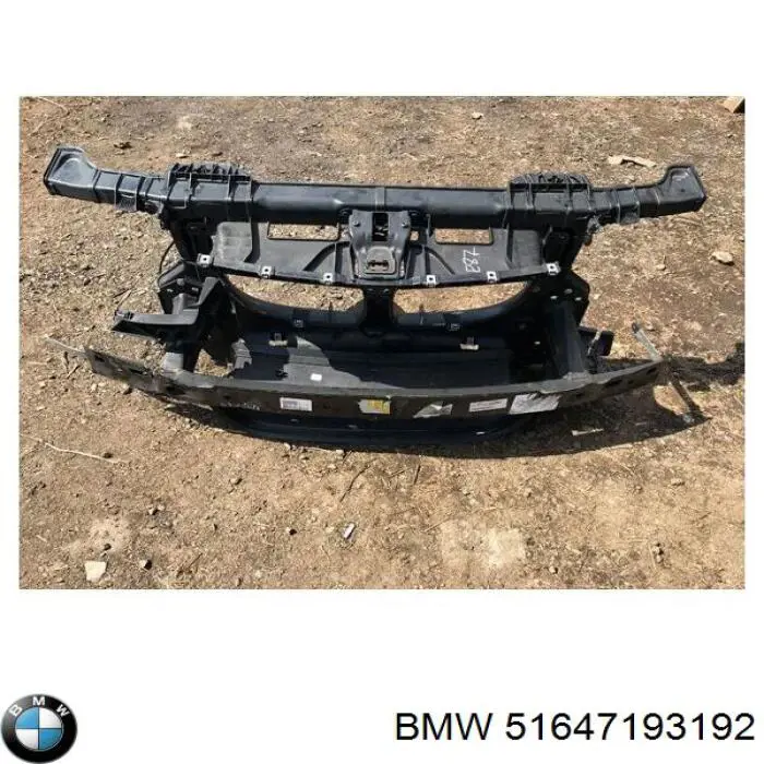 Do koszyka 51647193192 BMW Osłona chłodnicy kompletna (panel mocowania reflektorów)