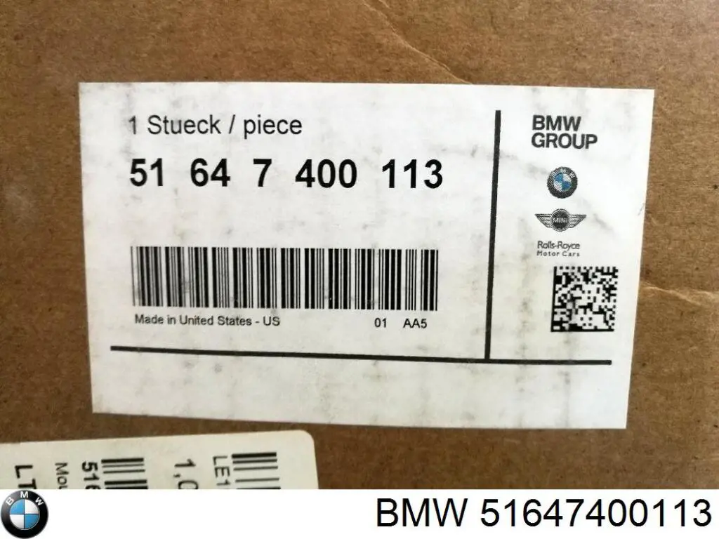 Wsponik (adapter) mocowania reflektora przedniego lewego BMW 51647400113 cena, od 92,83 USD