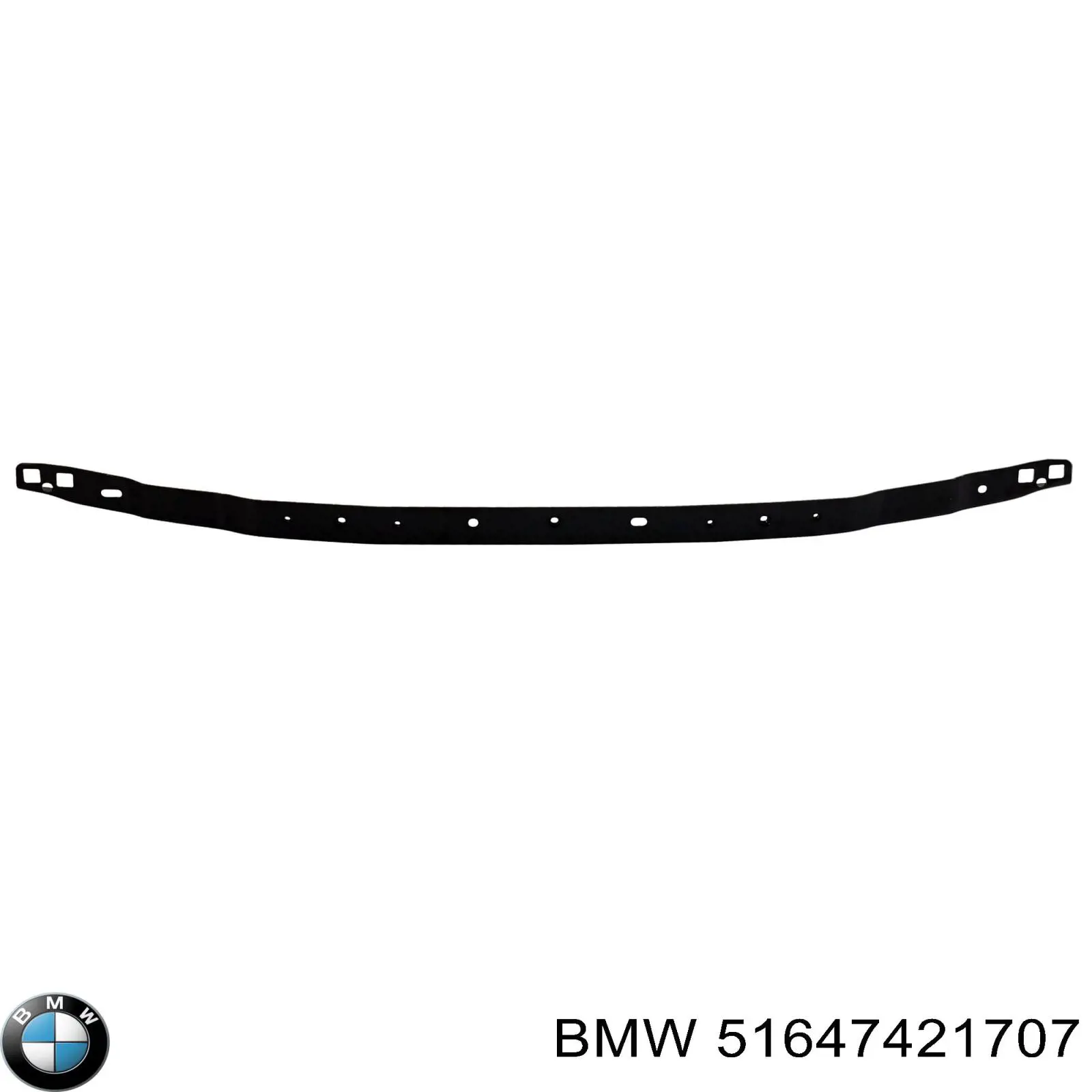 Osłona chłodnicy górna (panel mocowania reflektorów) BMW 51647421707 cena, od 64,80 USD
