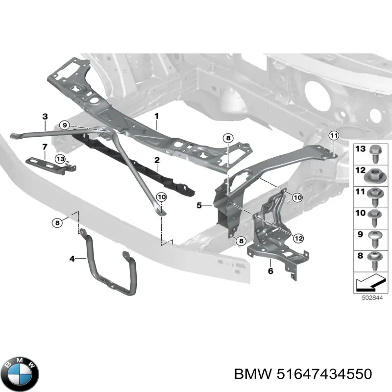 Ścianka przedziału silnika BMW 51647434550 cena, od 124,29 USD